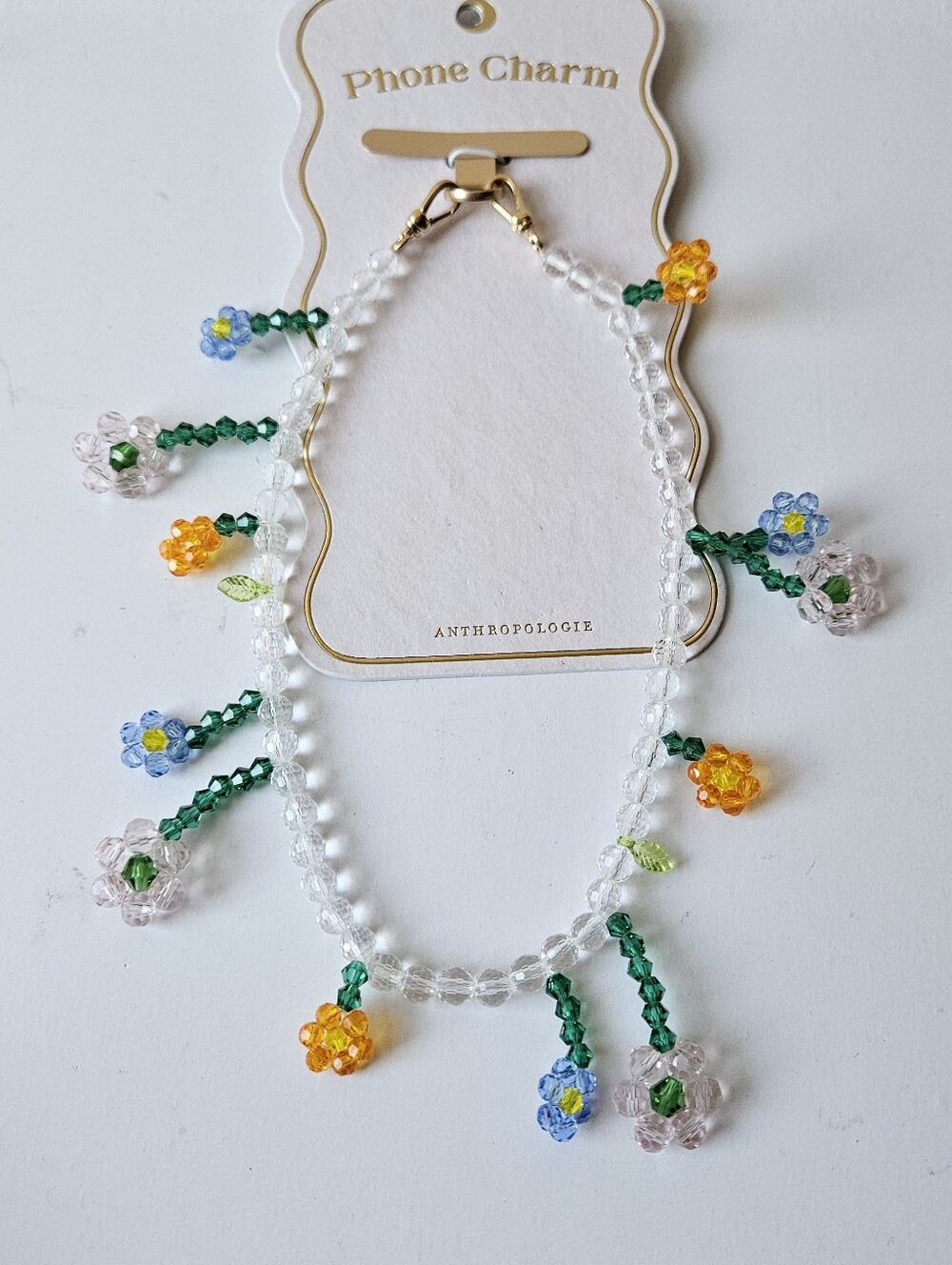 Anthropologie Daisy Beaded Phone Chain - Picture 3 of 9